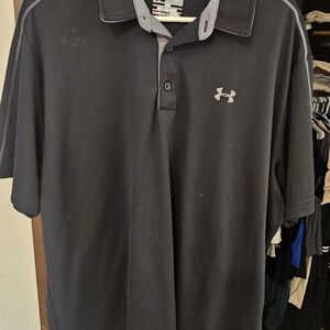 Under Armour Black Polo Shirt